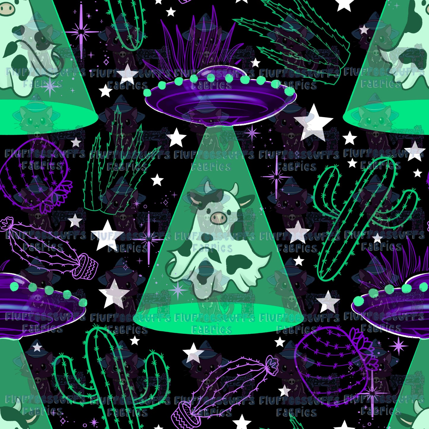 Alien Boo Cow Abduction