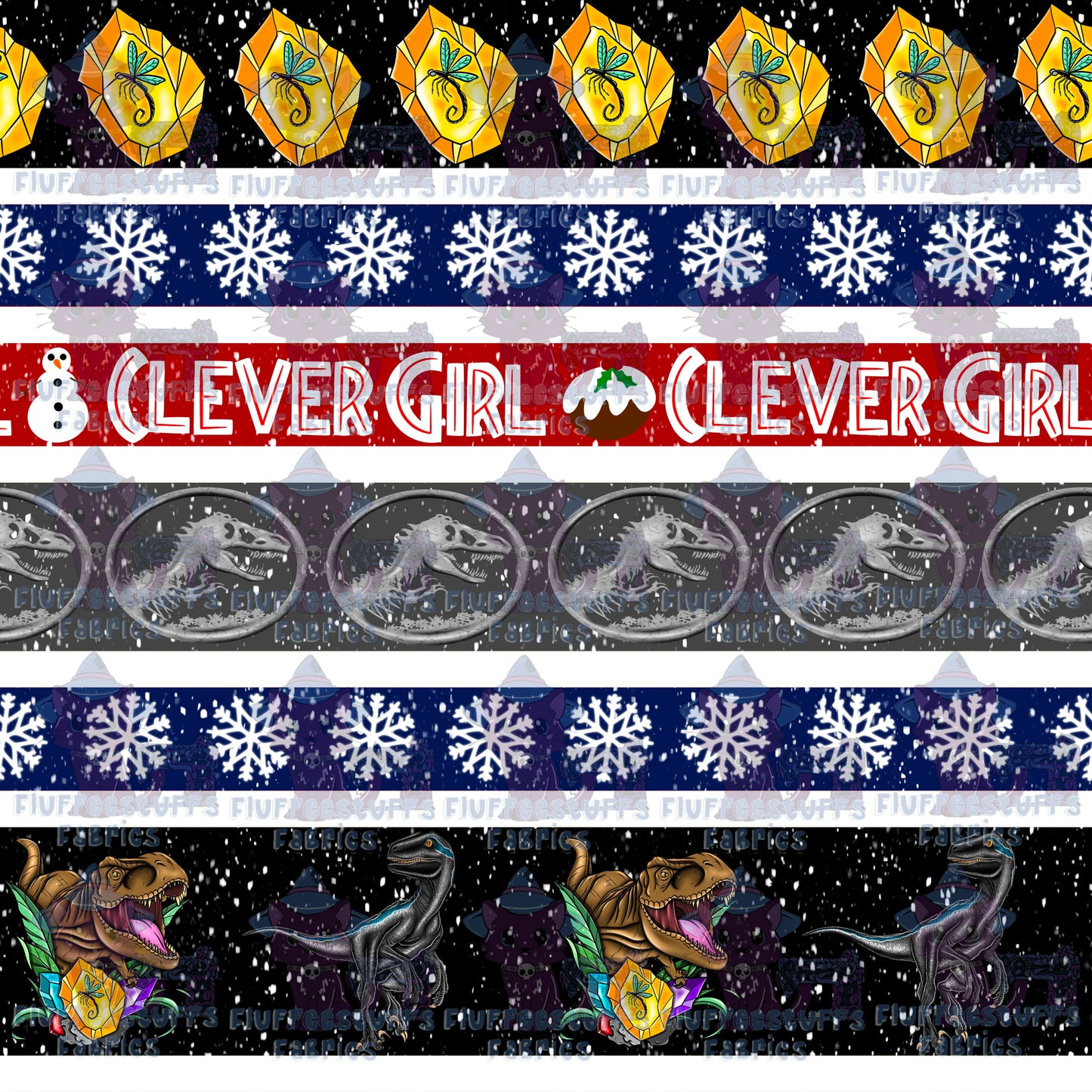Christmas Sweater Dino Movie Clever Girl