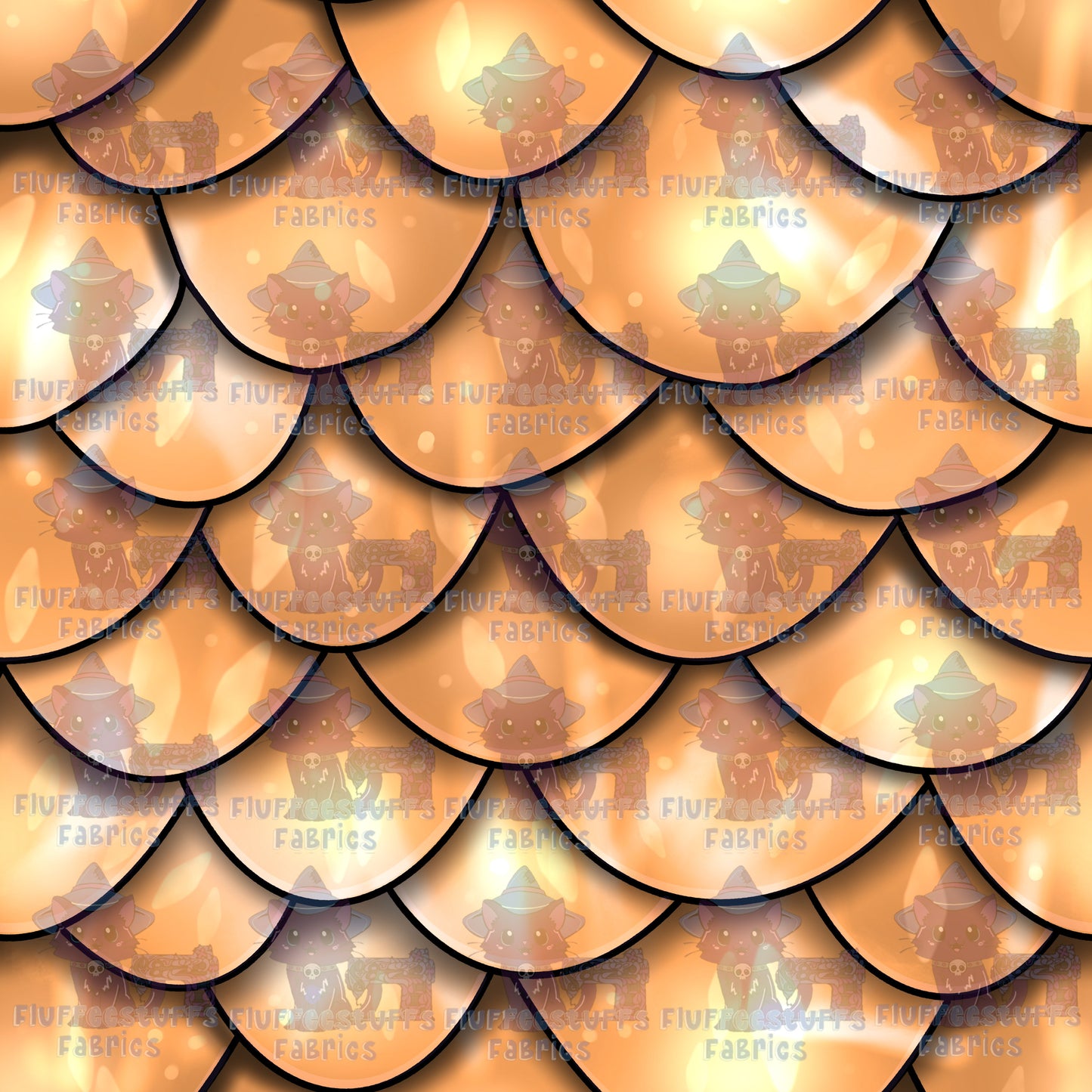Dragon Scales Hex Brown