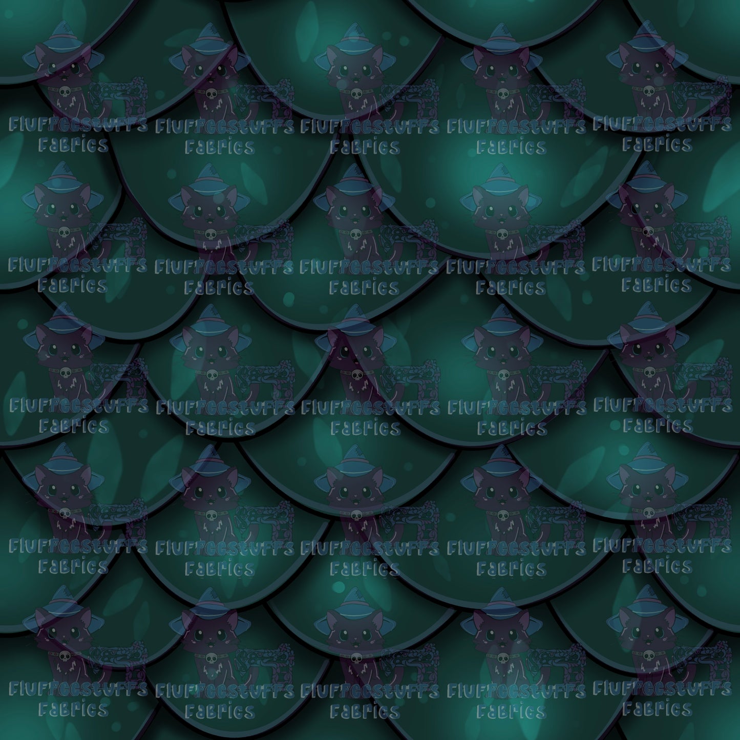 Dragon Scales Hex Green