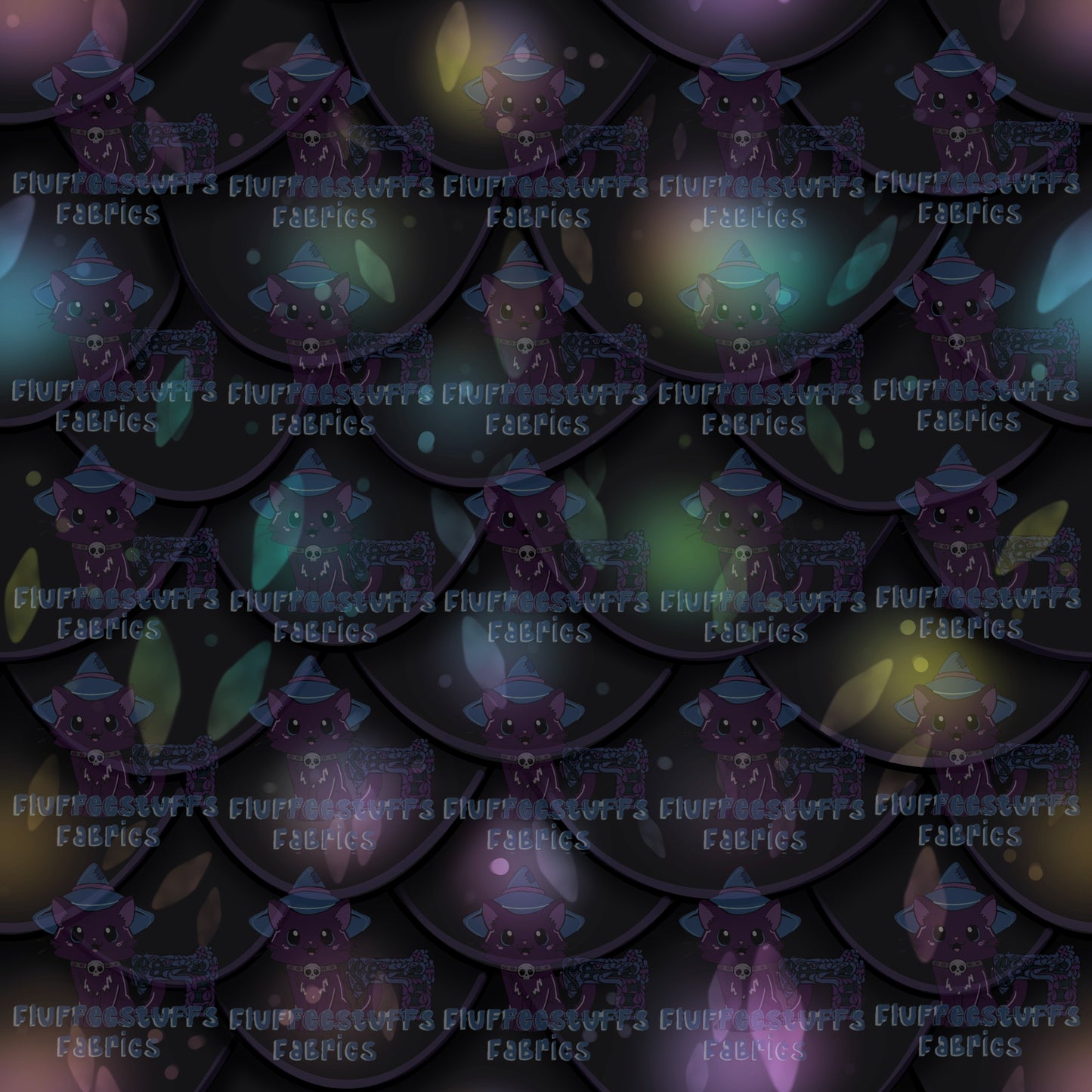 Dragon Scales Hex Iridescent