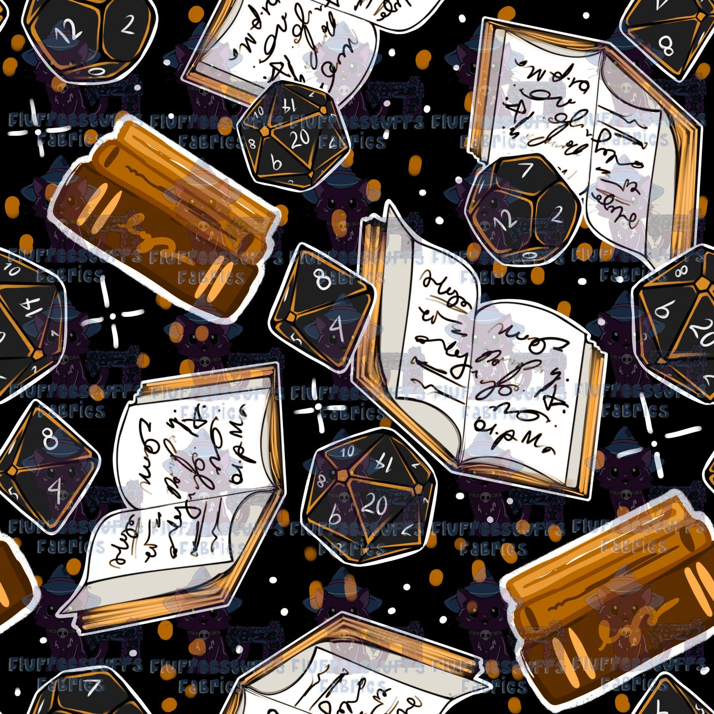 DnD Dragons and Dice and Books C