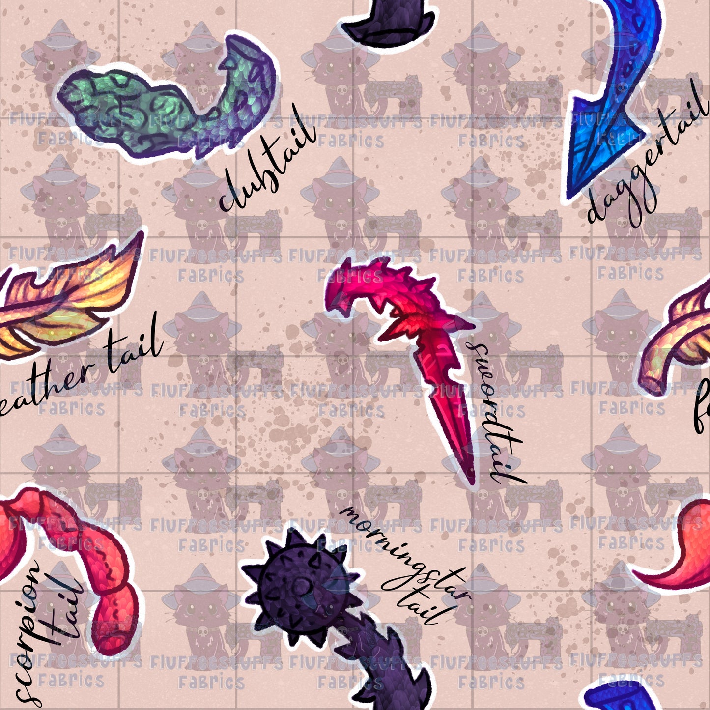 Four Wing Dragon Tails Grid