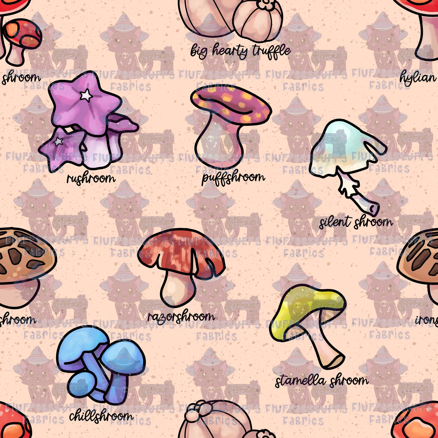 Hex Mushroom ID Poster