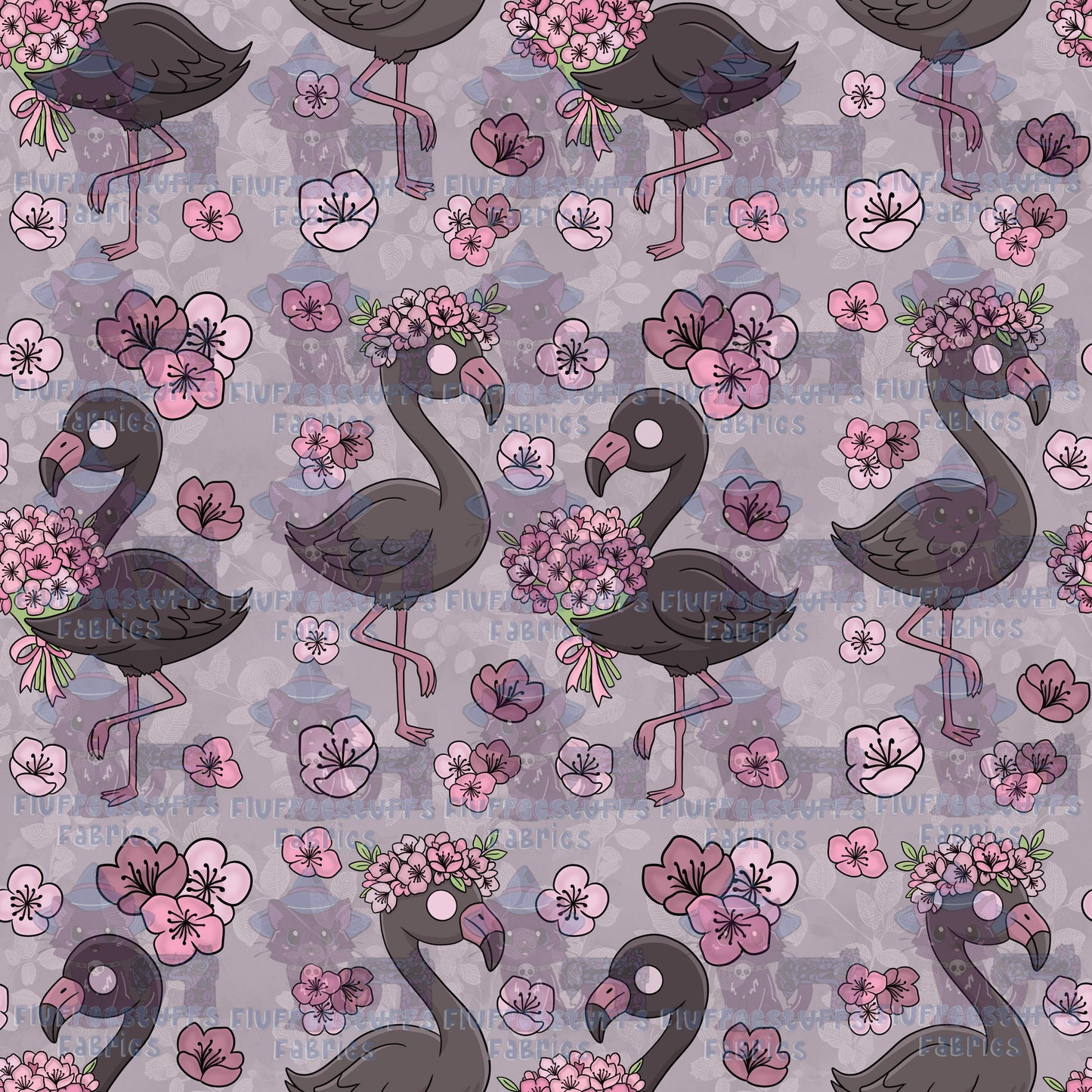 Jerry Chronicles Flower Flamingo A