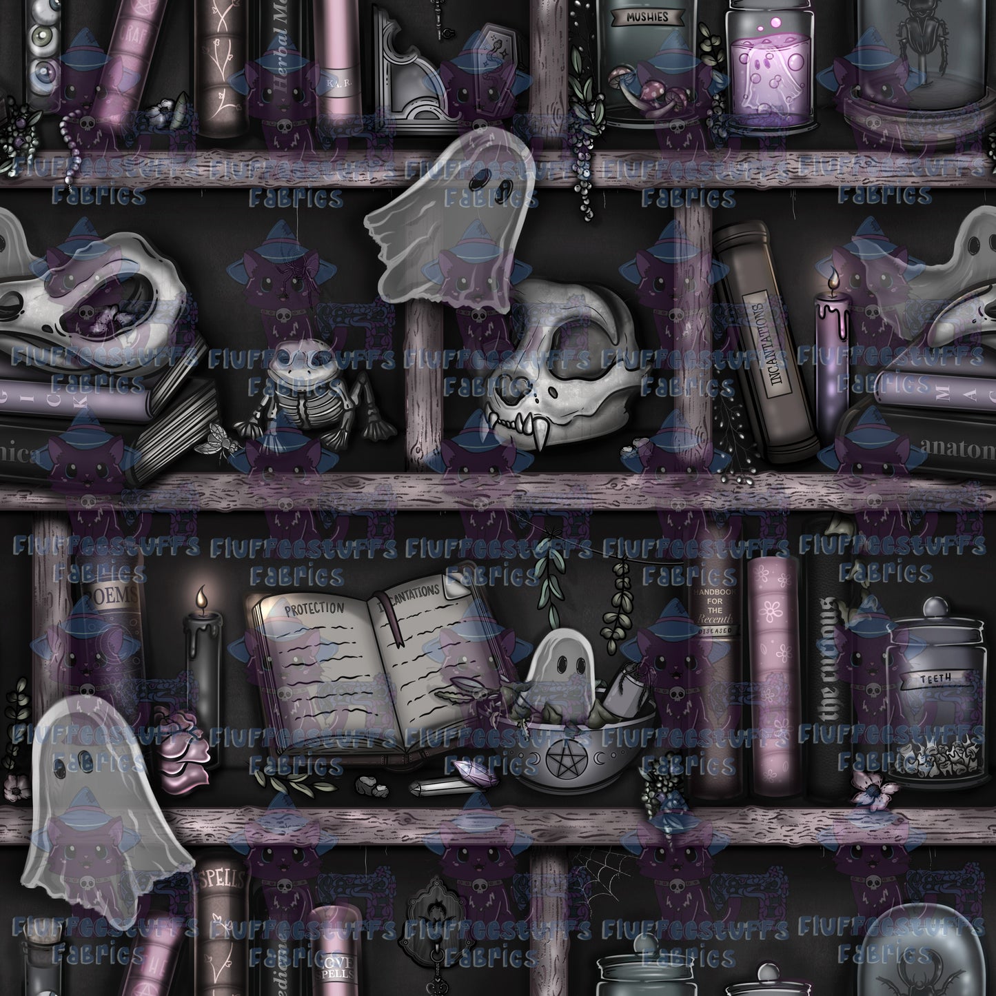 Library Shelves Haunted Curios