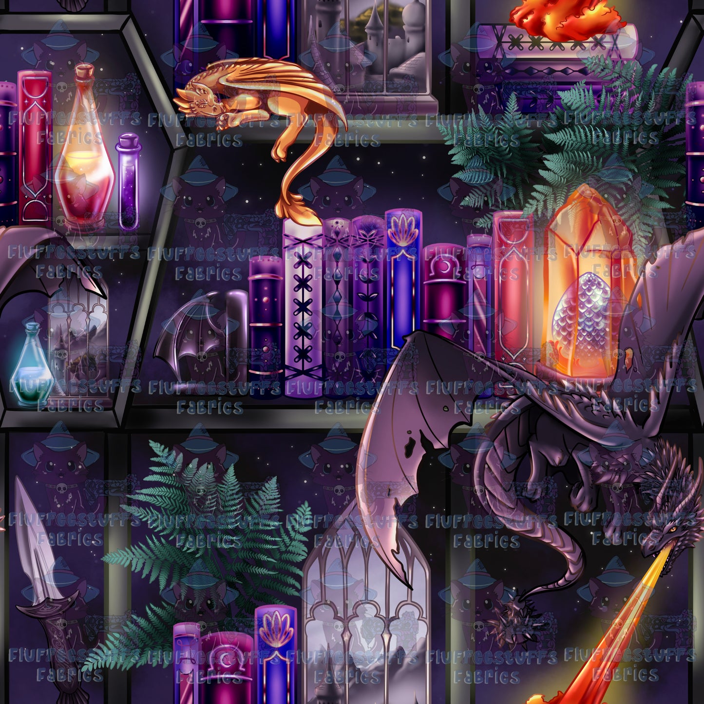 Library Shelves Void Dragons