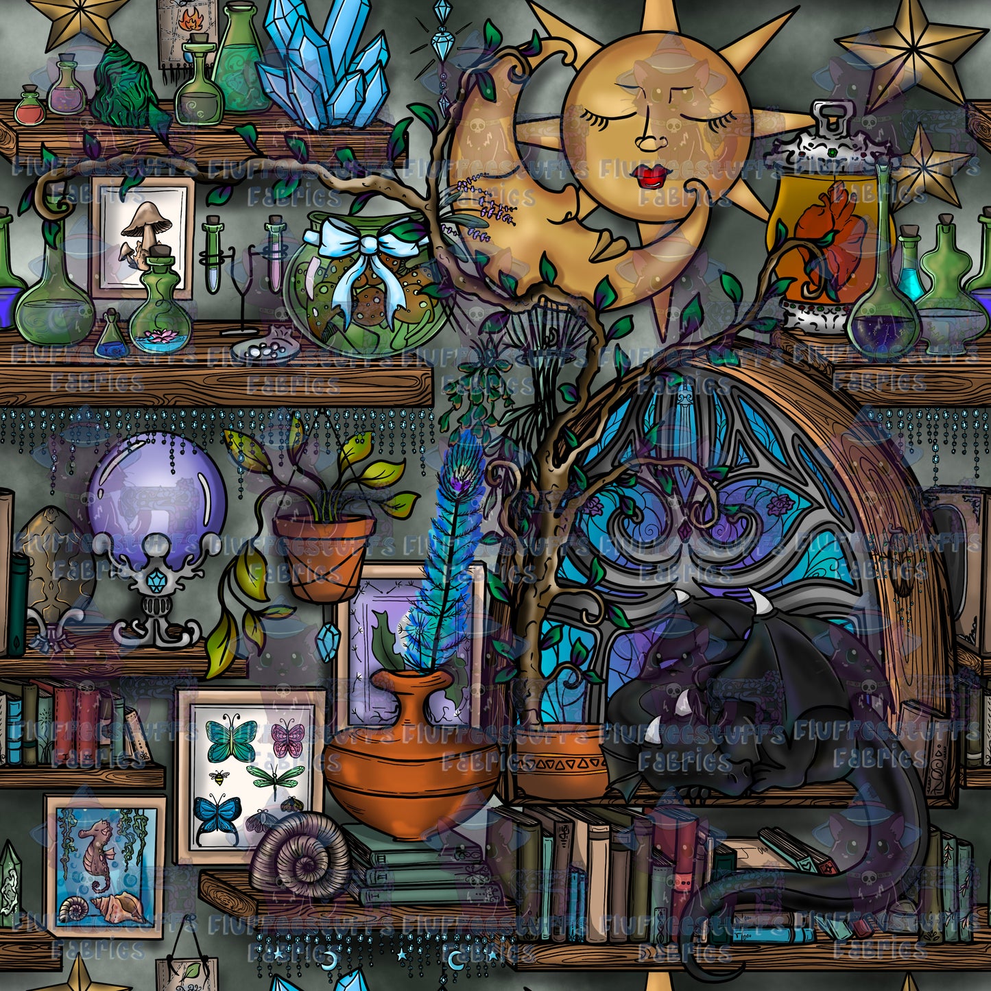 Library Shelves by Bobbi J