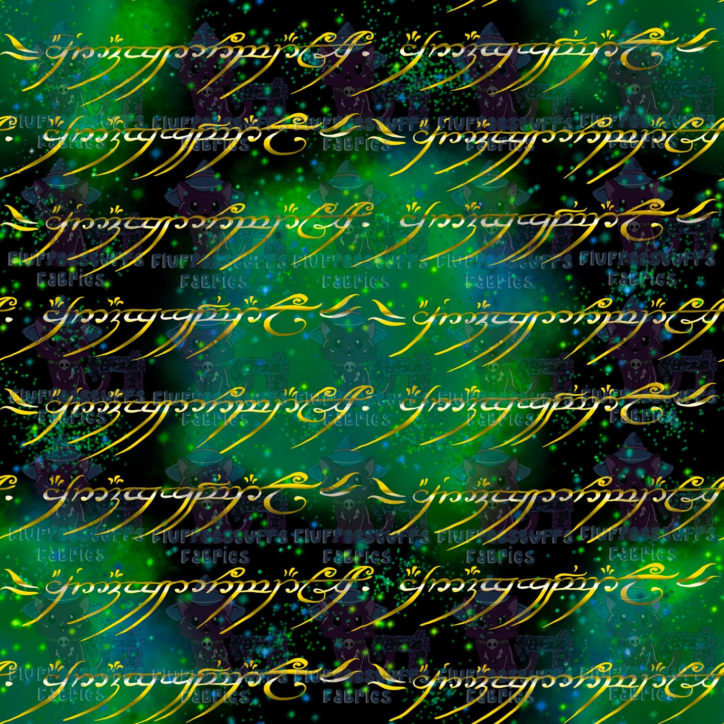 Elvish Story Gold Lettering Untouchable