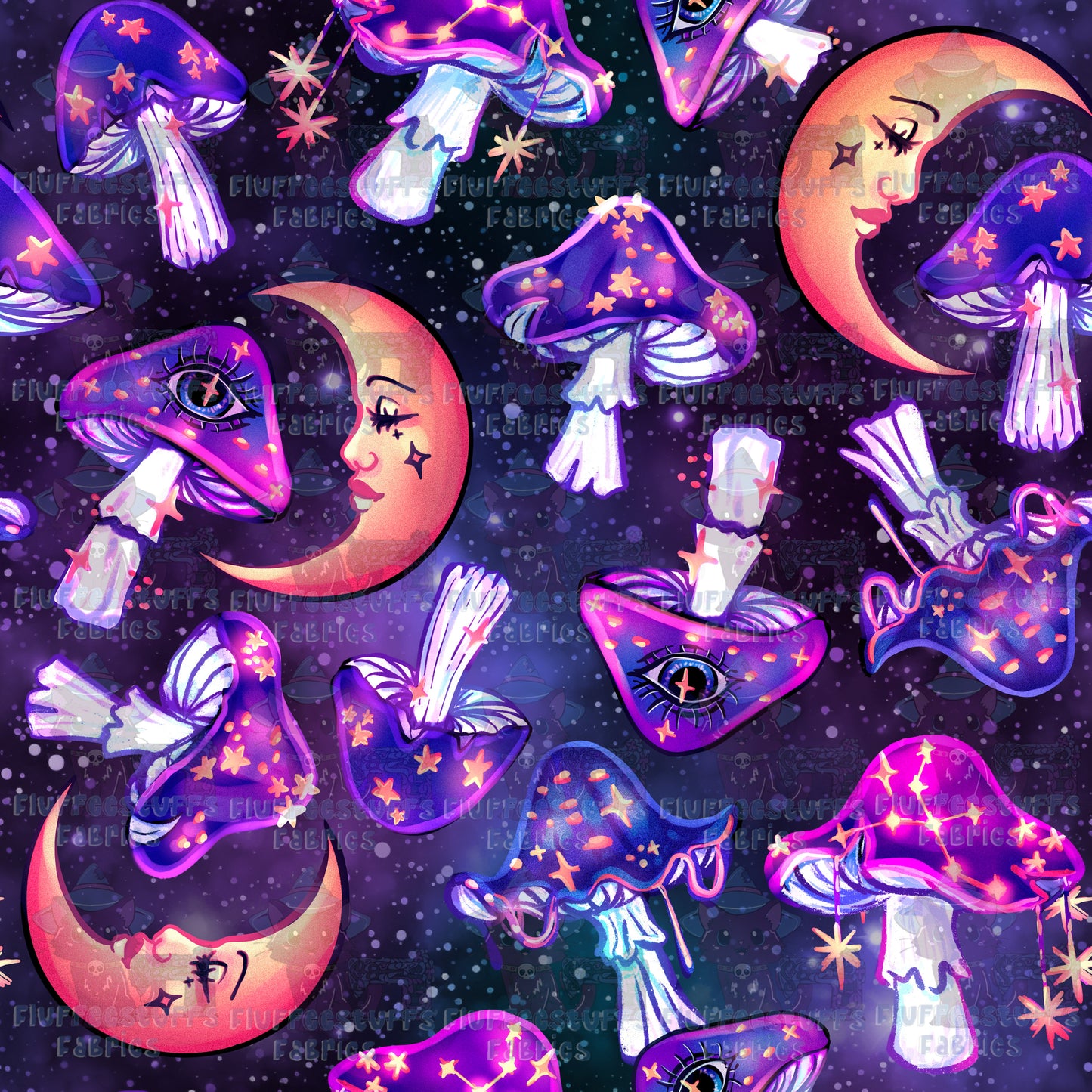 Mushrooms and Moons C