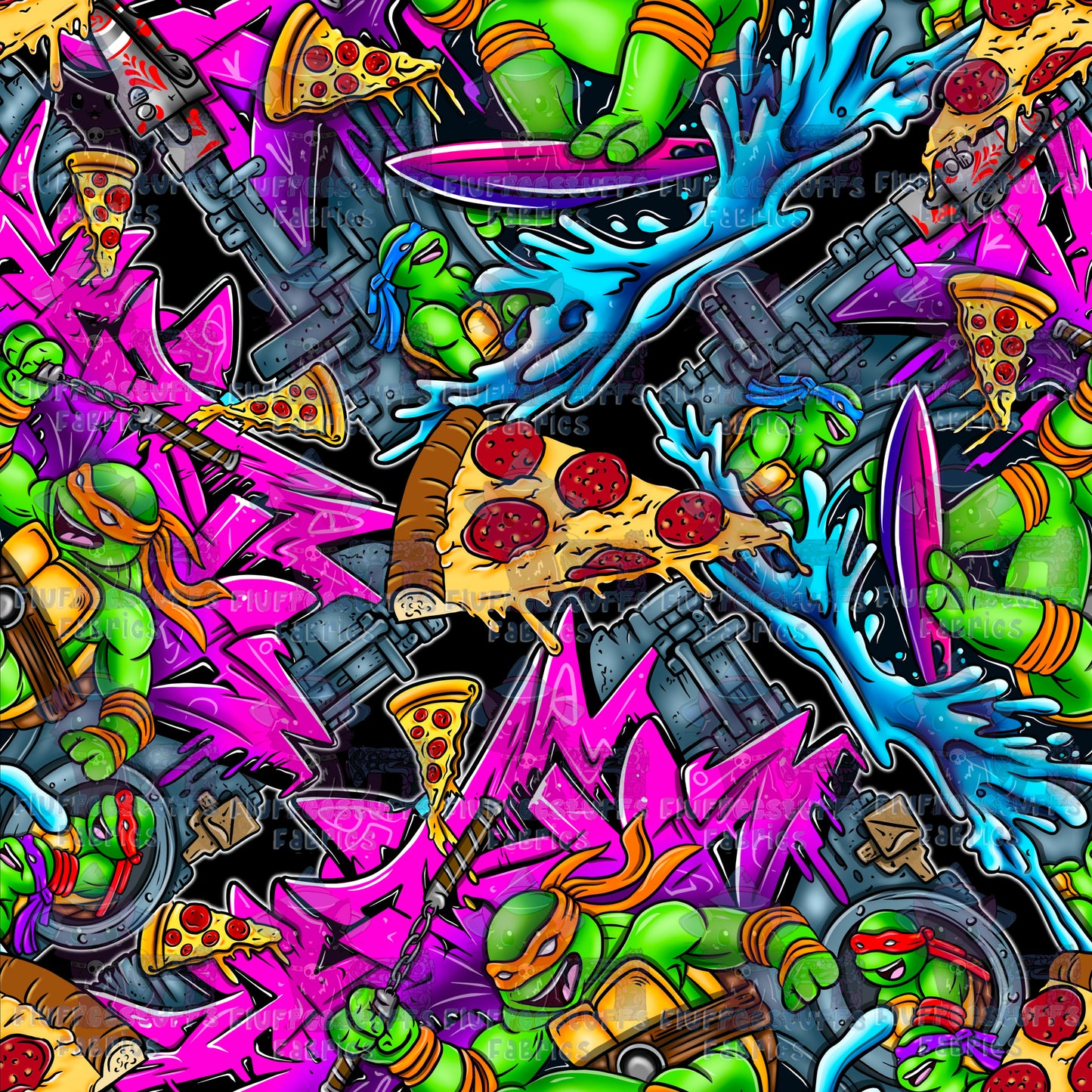Teenage Turtle Ninjas Neon