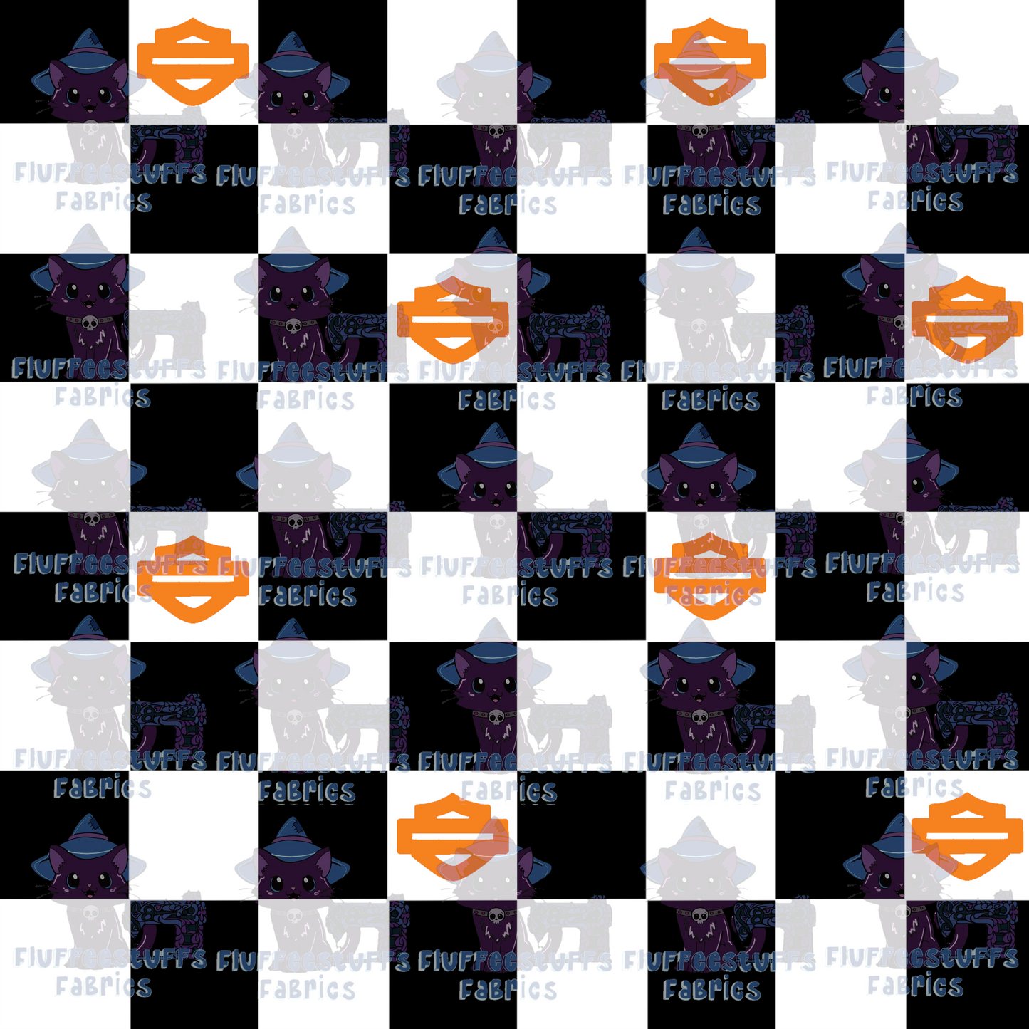 Orange HD Checkered