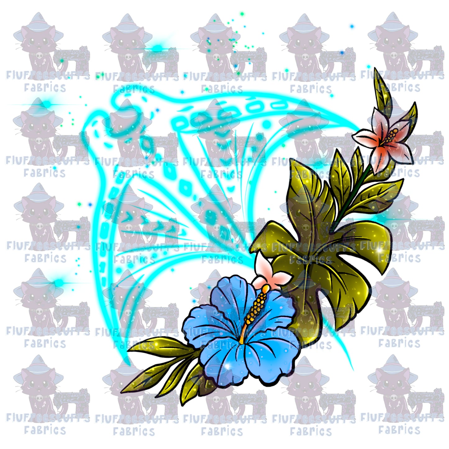 Panel Big House Island Florals