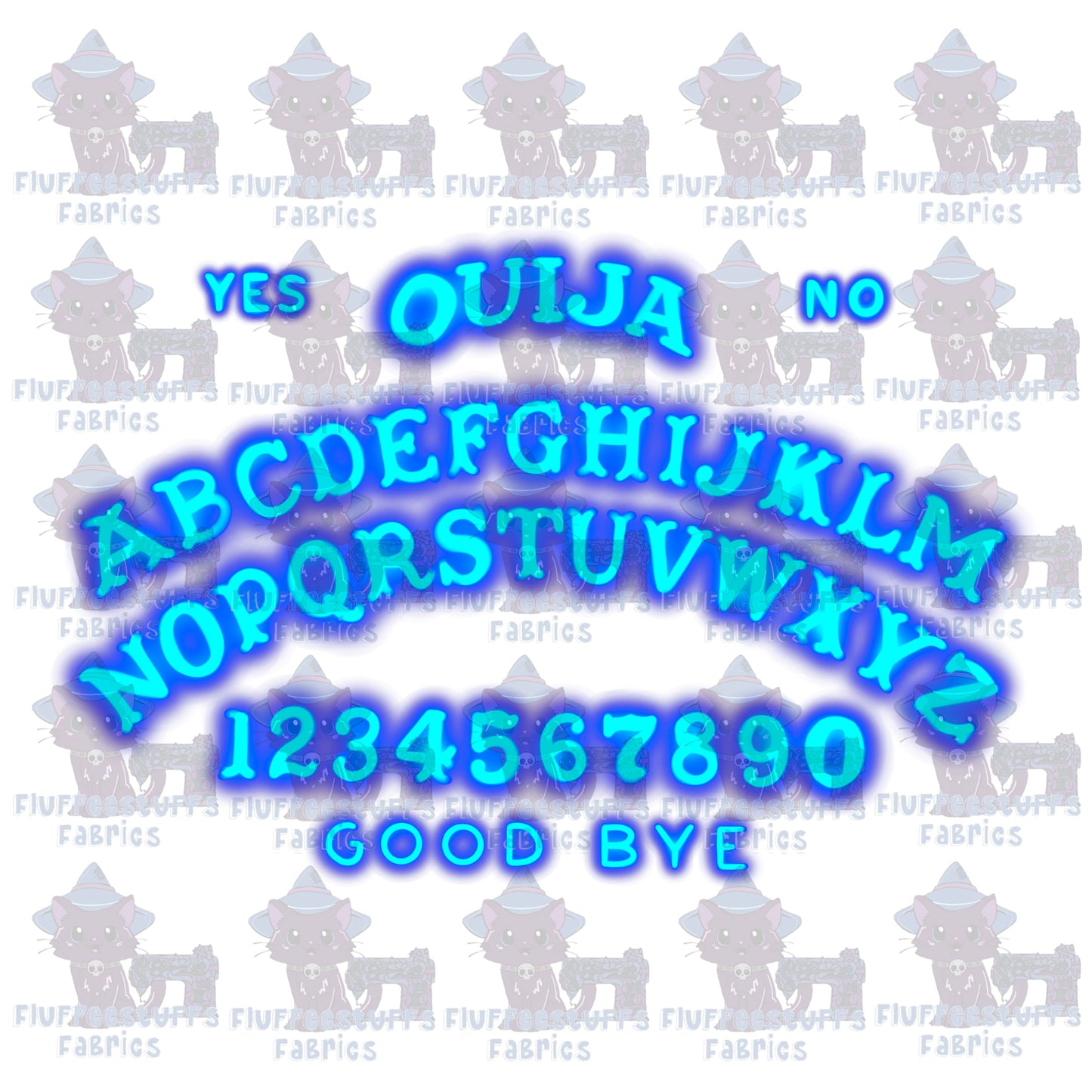 Panel Blue Ouija Hex