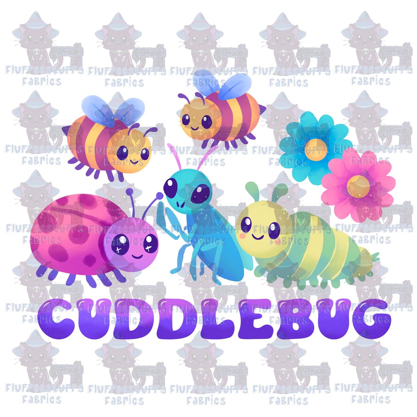 Panel Cuddle Bugs Hex