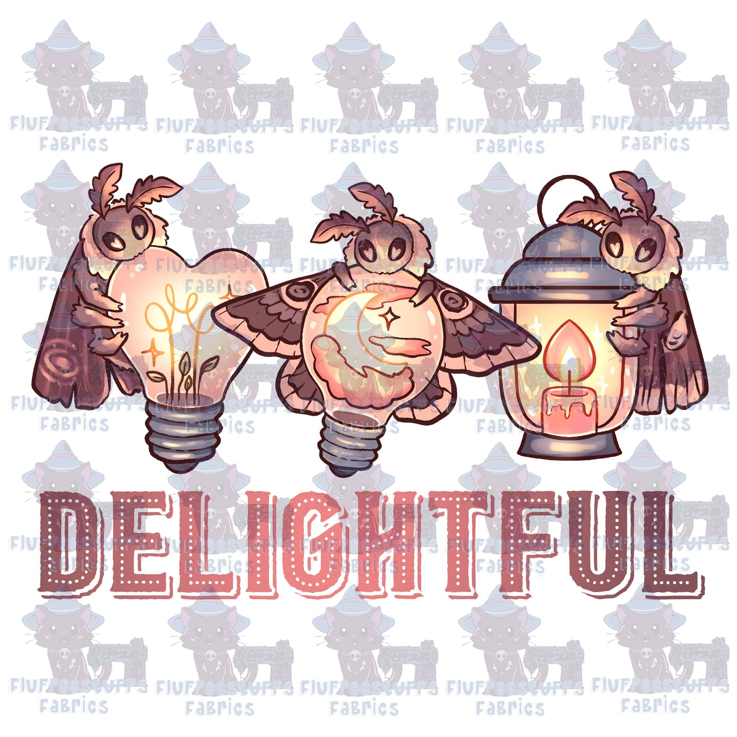 Panel Delightful Moths