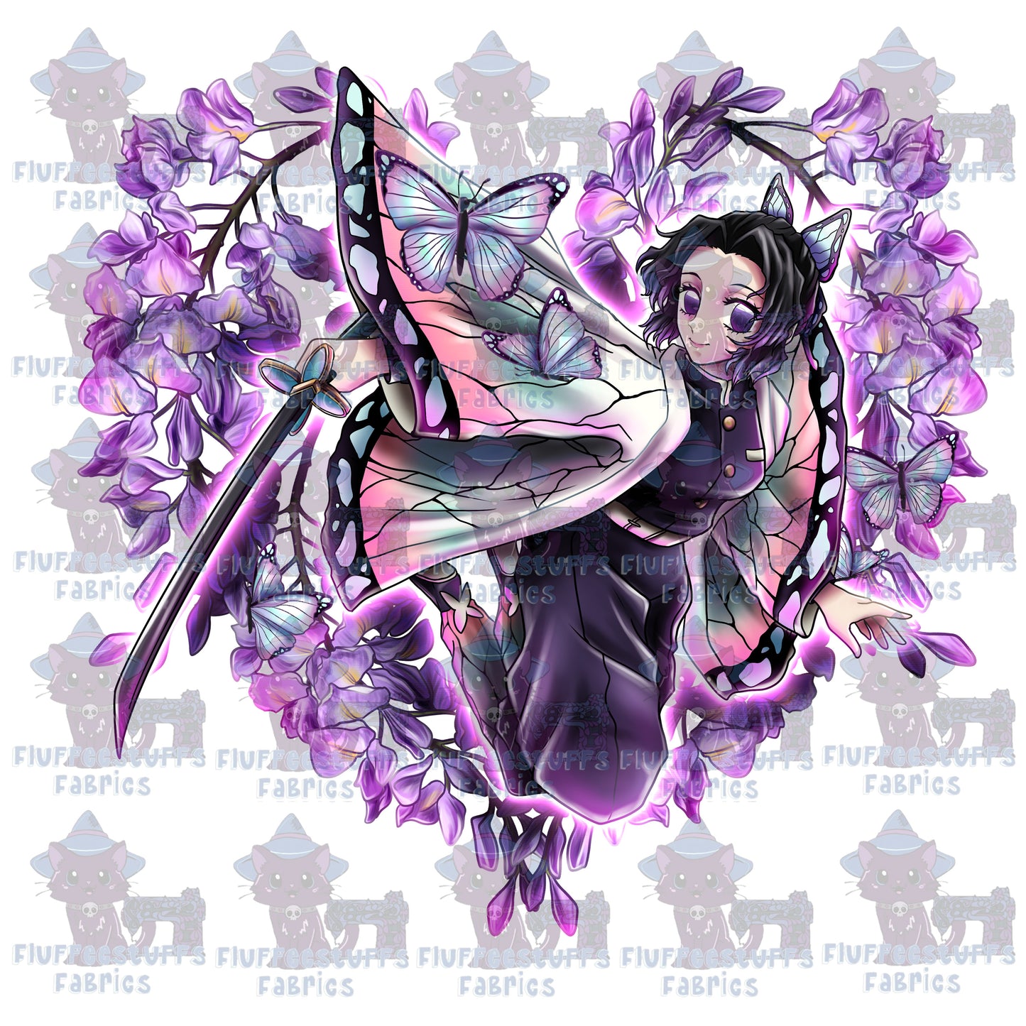 Panel Demon Killers Butterfly Princess