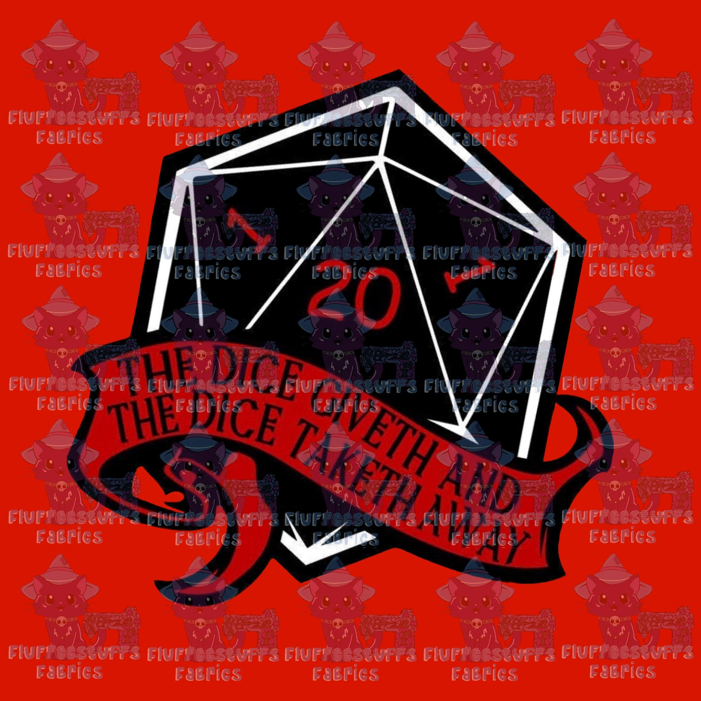 Panel Dice Giveth Red