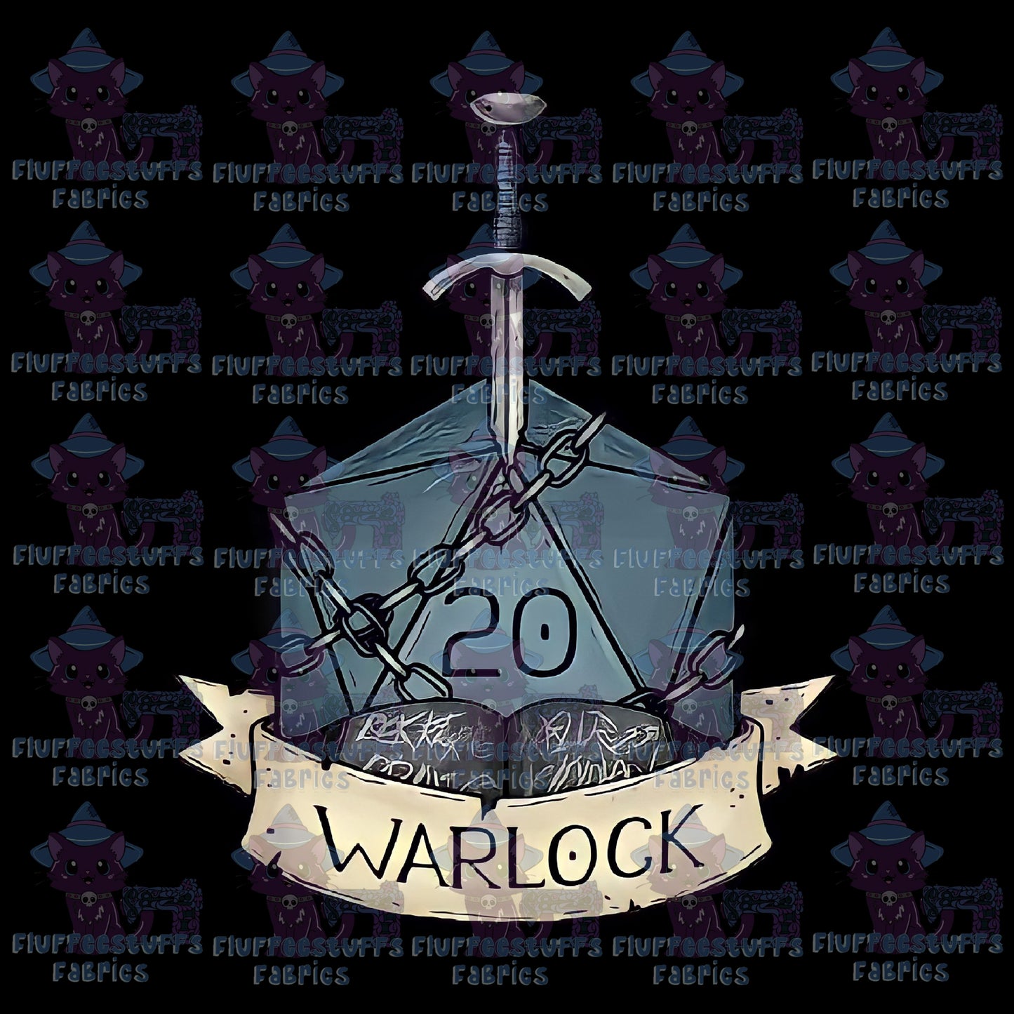 Panel DnD Warlock Black