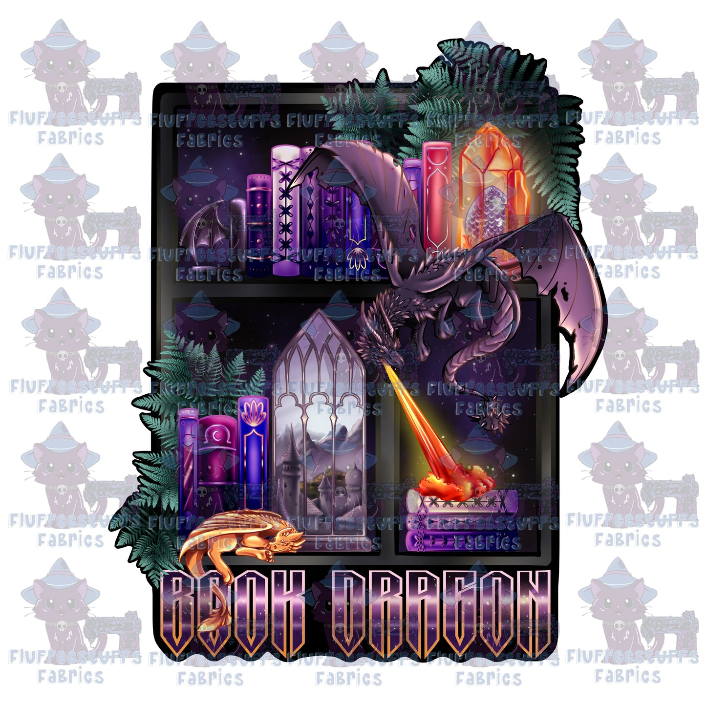 Panel Library Shelves Void Dragon