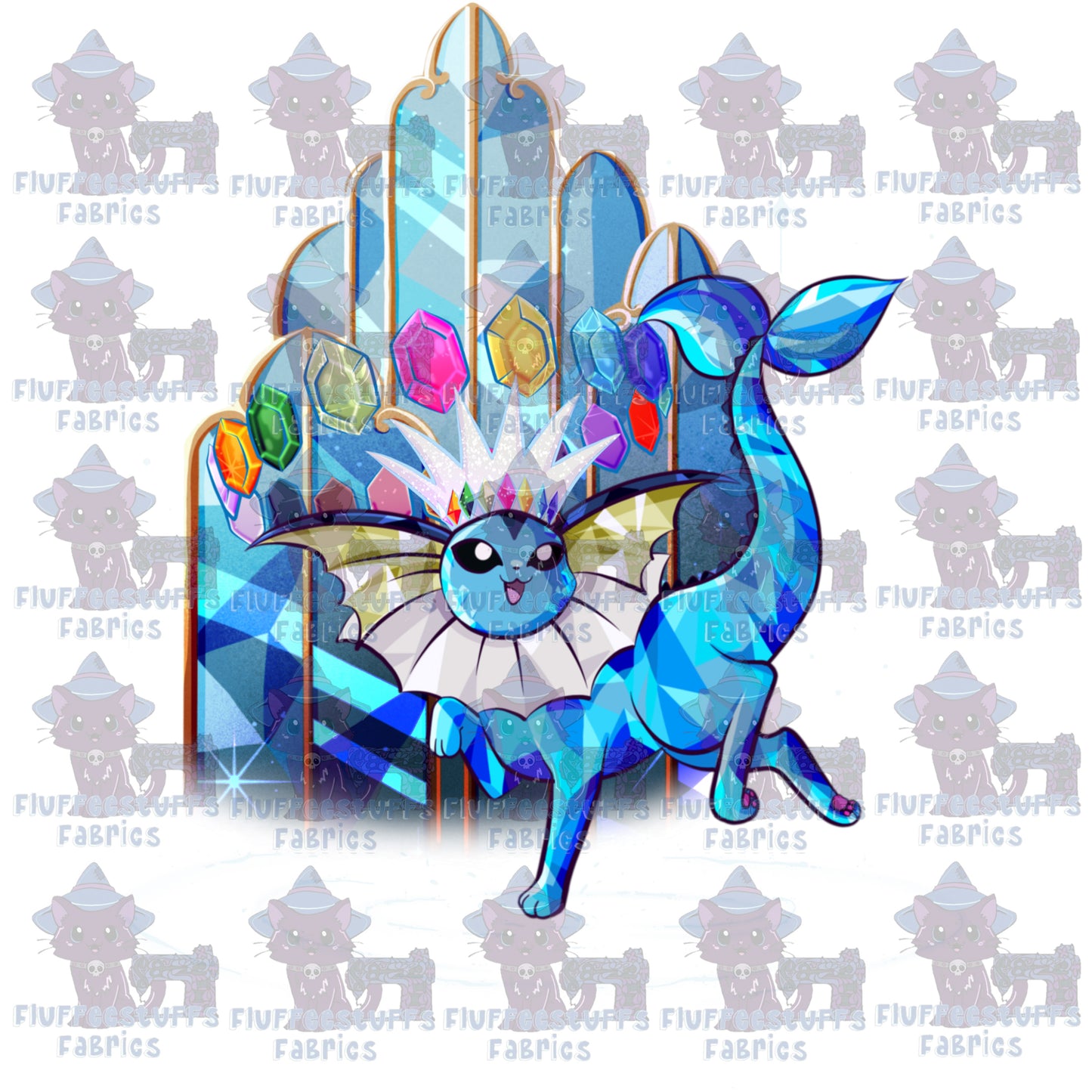 Panel Pocket Pals Crystal Fox Water