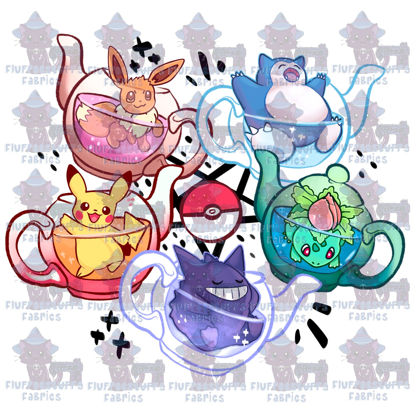 Panel Pocket Pals Tea Party