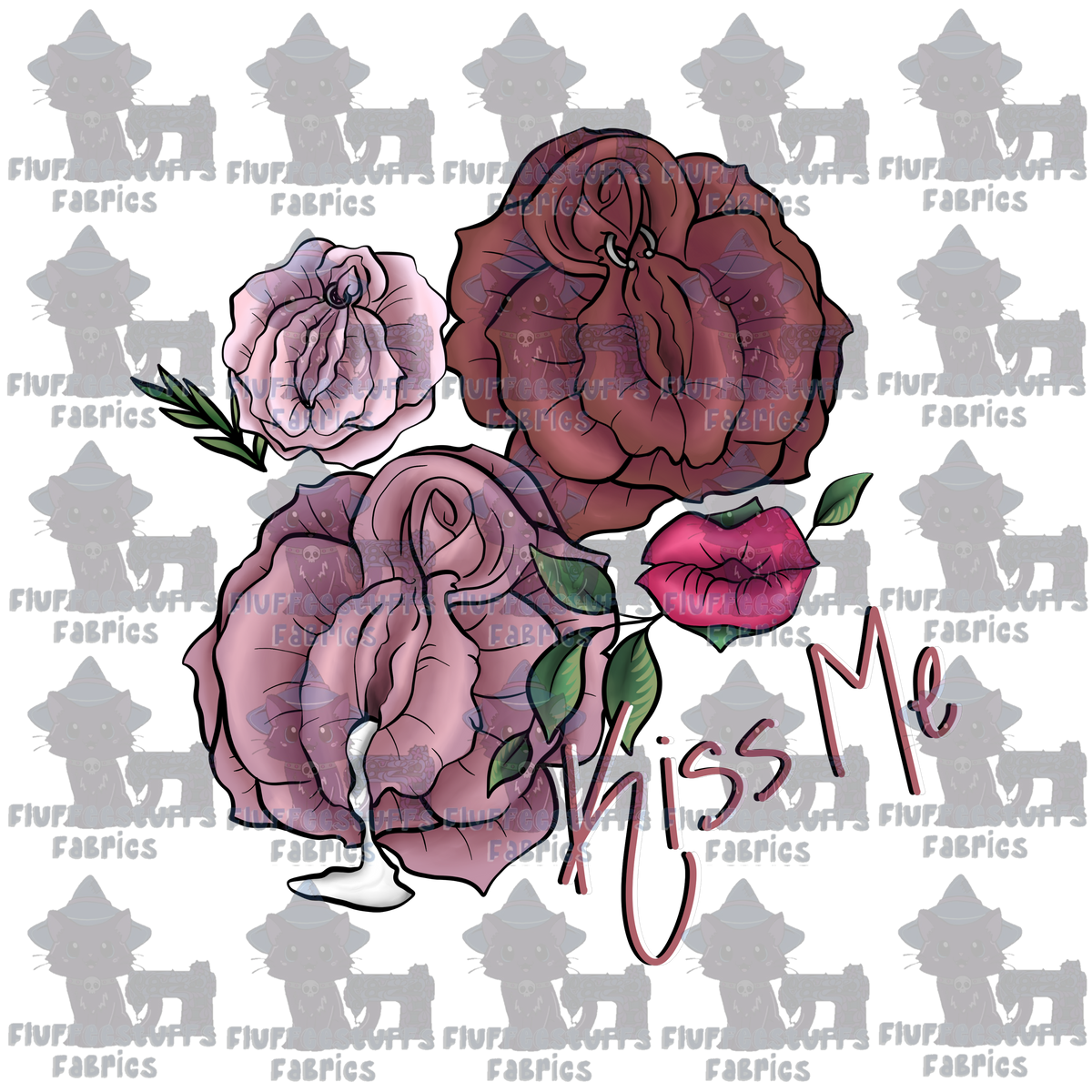 Panel Slippery Rose Kiss Me
