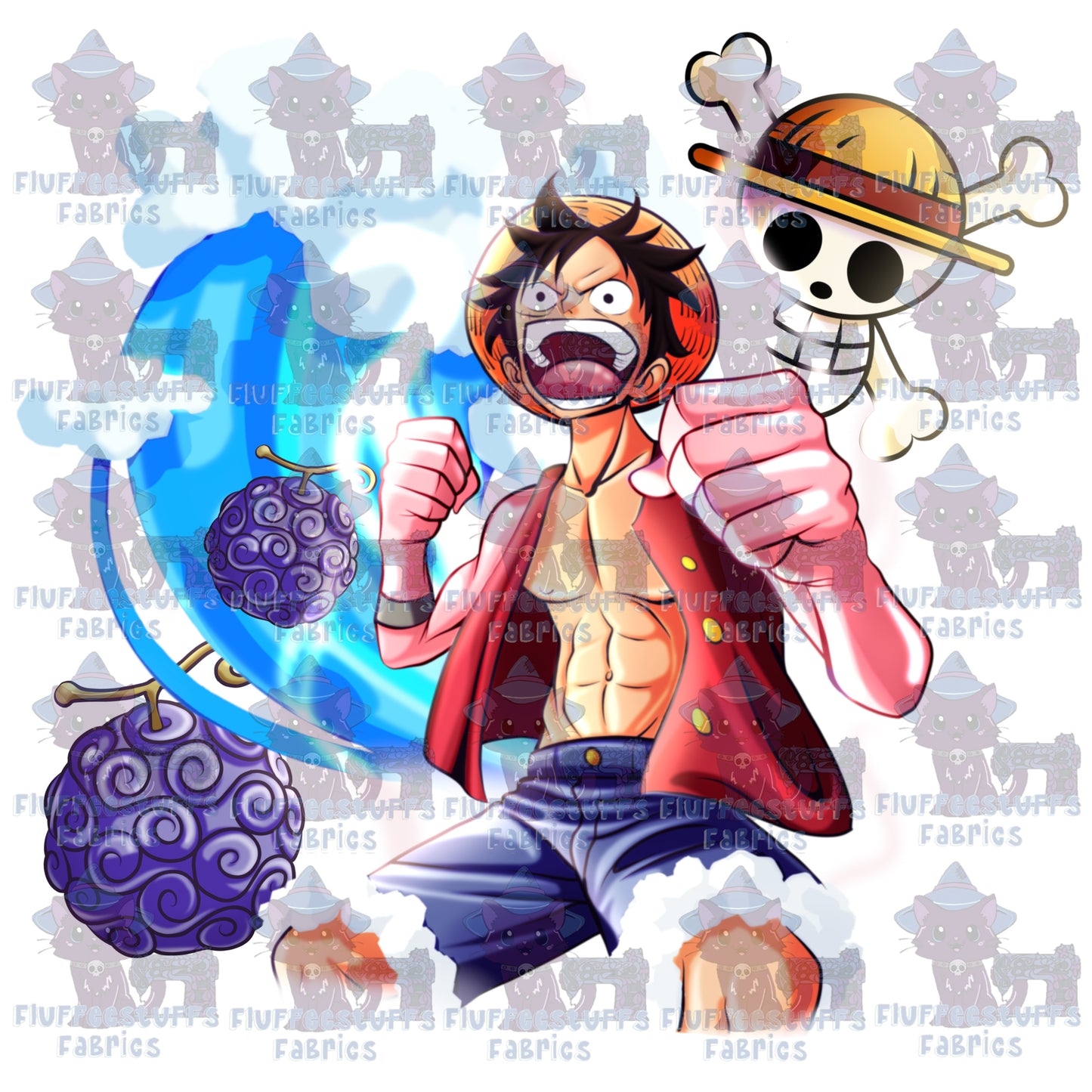 Panel Straw Hat Pirate Captain Time Skip
