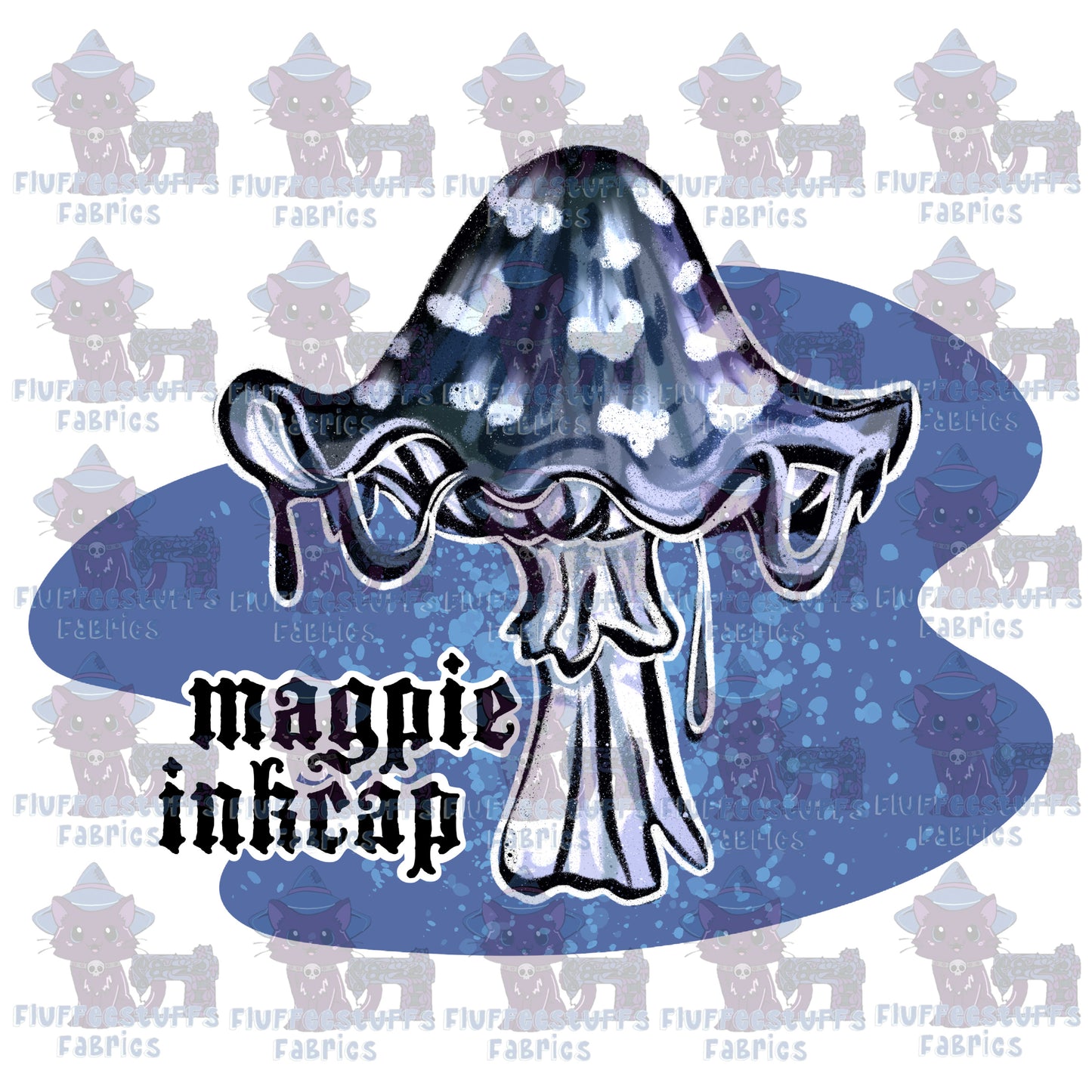 Panel Vintage Mushroom Inkcap