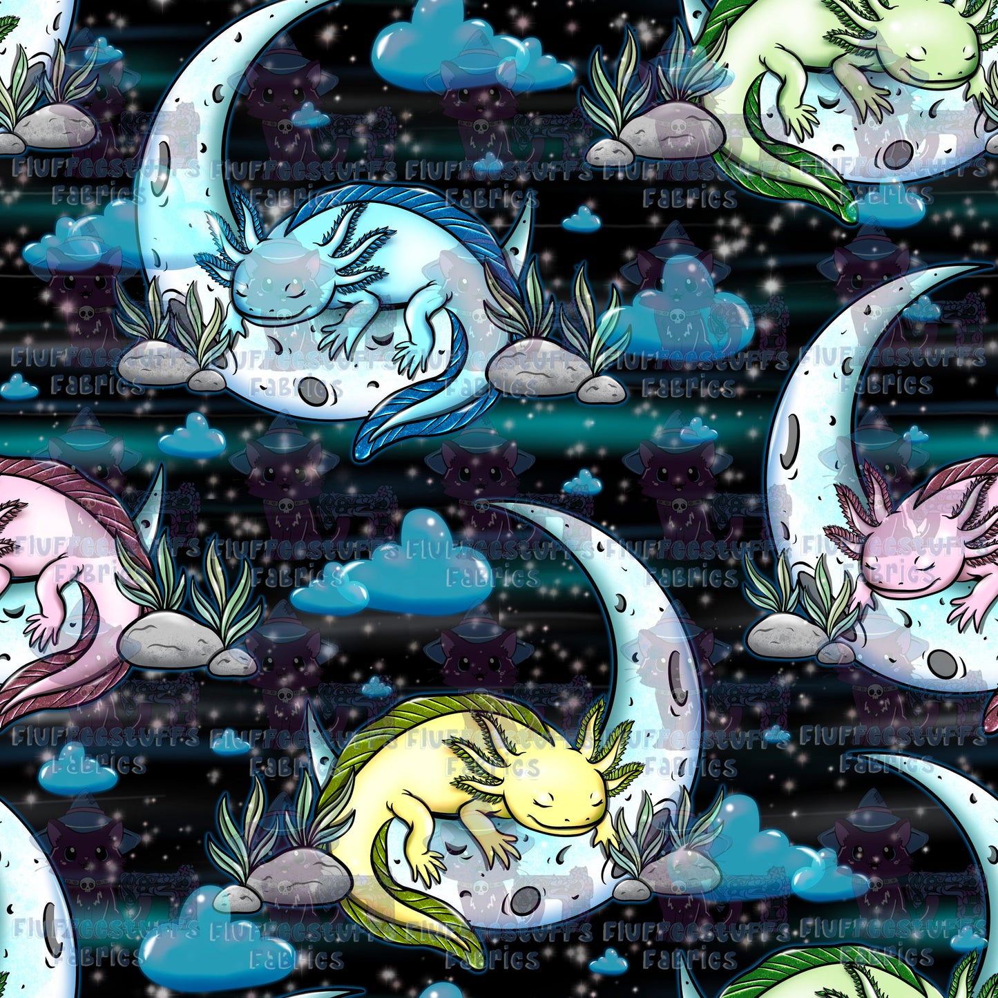 Sleepy Moon Axolotl