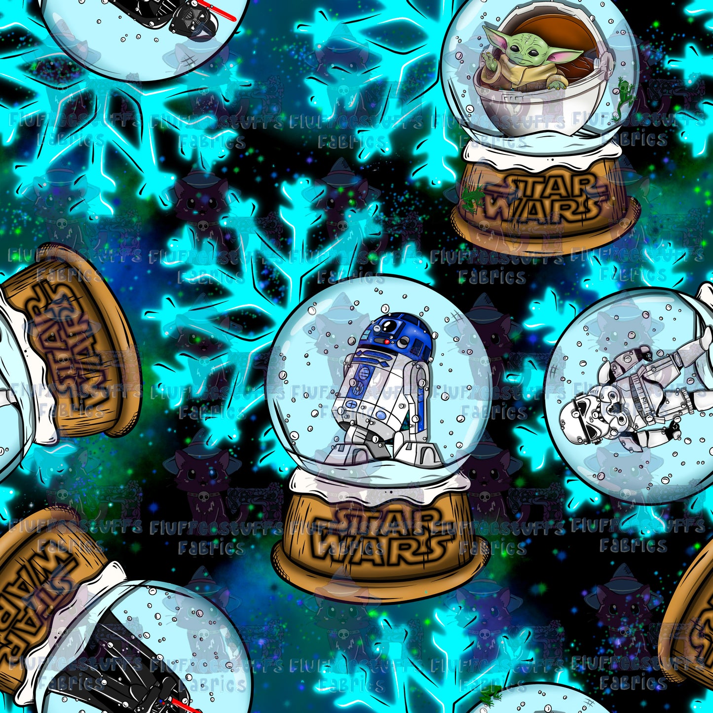 Space Wars Snowglobes