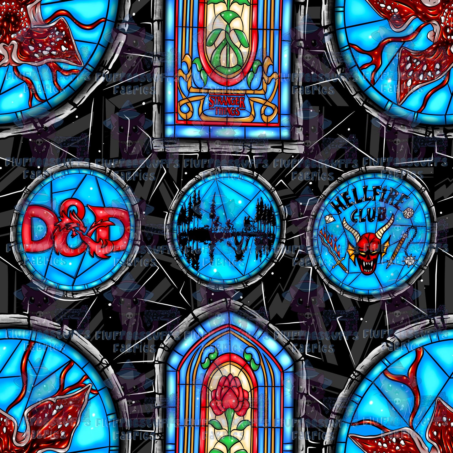 Strange Things Stained Glass