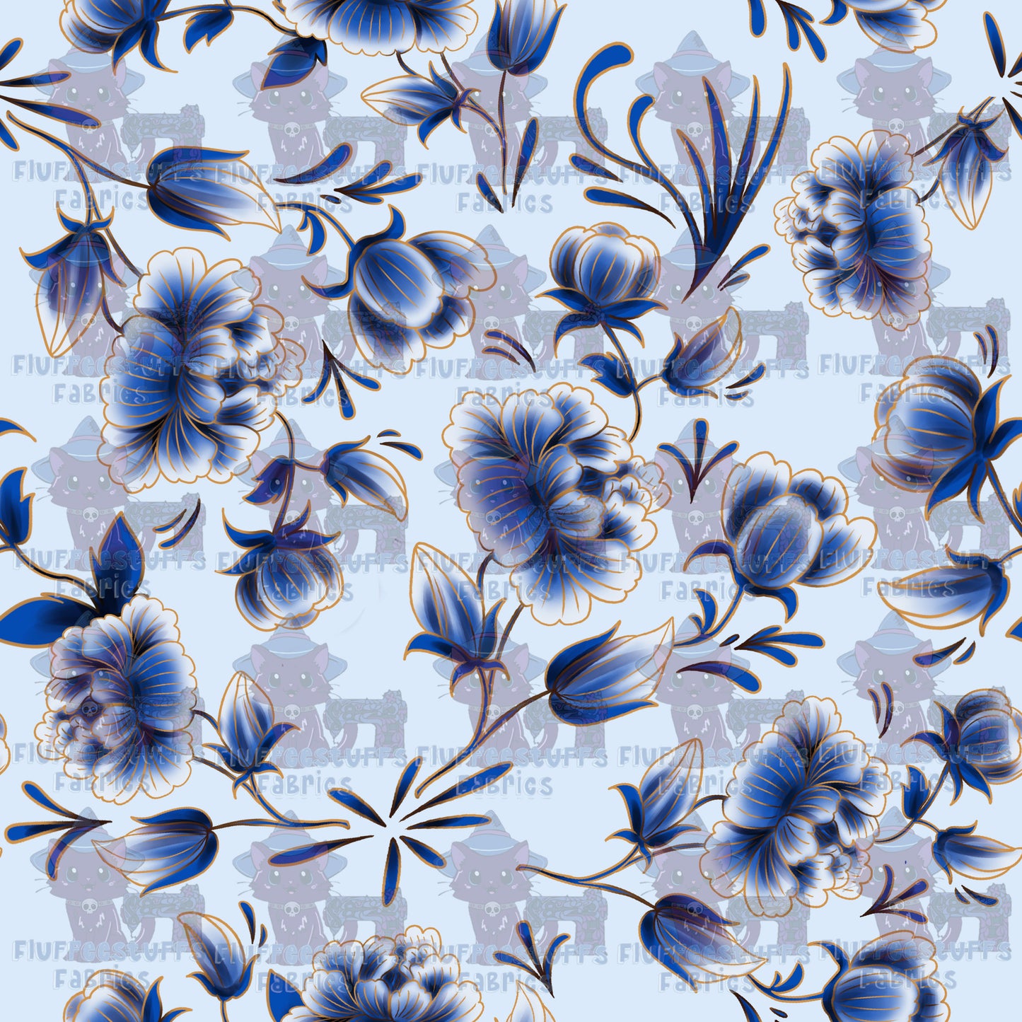 Studio Friends Blue Porcelain Kintsugi Coord