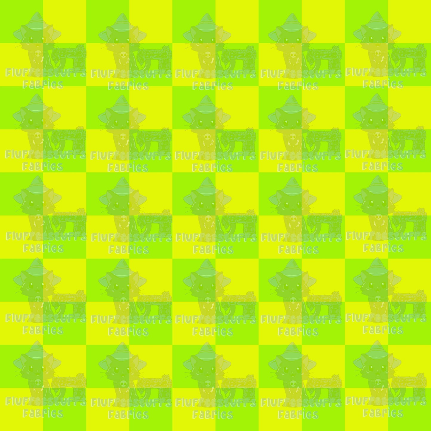 Swim Safe Green Yellow Checker