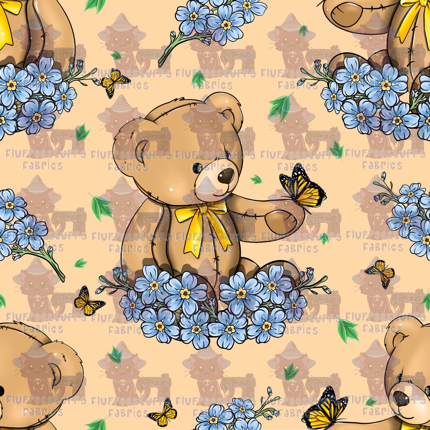 Teddy Bears and Forget Me Nots