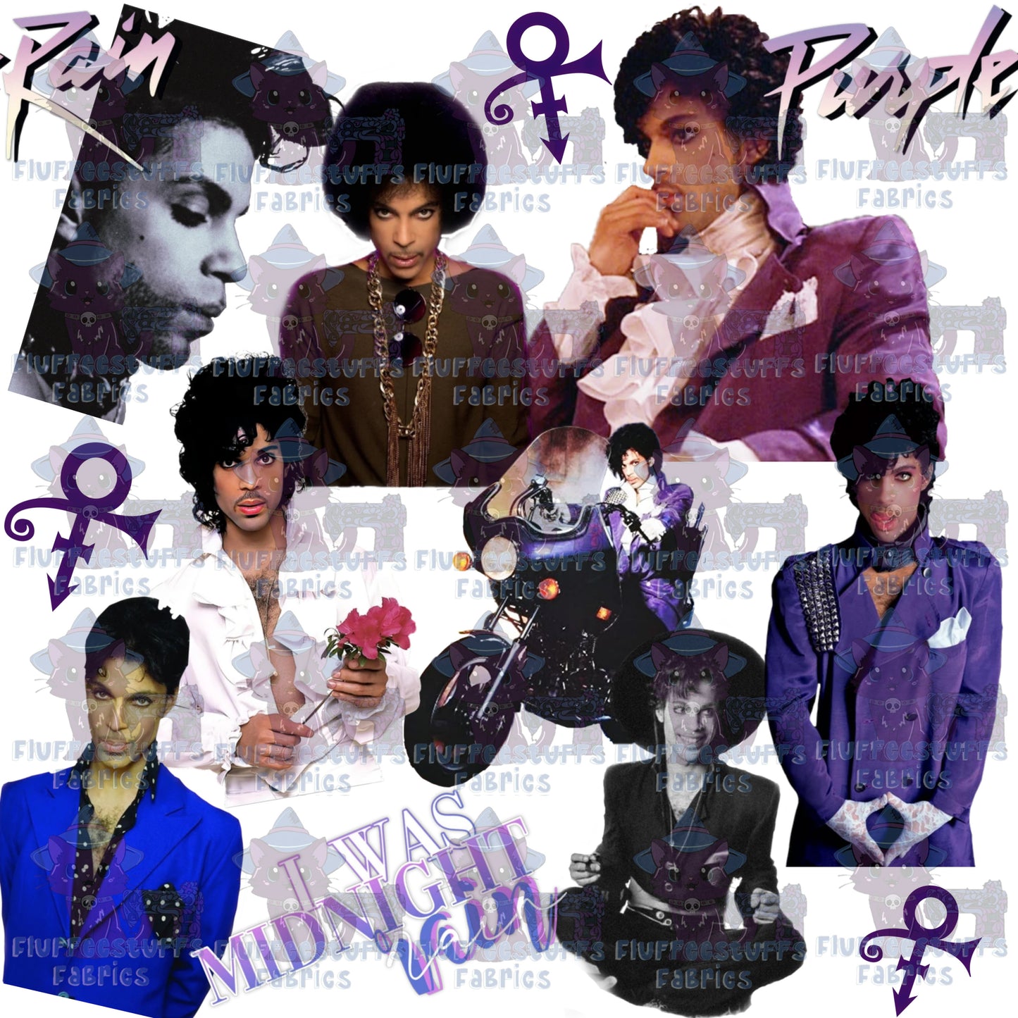 Transparent Purple Rain Prince