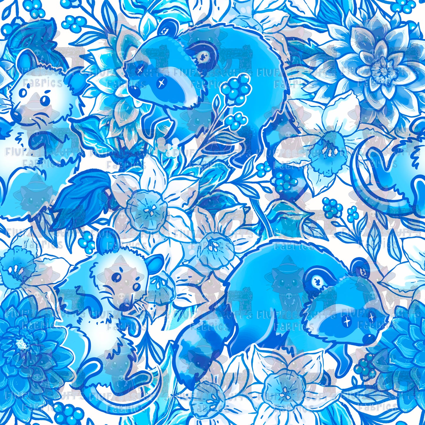 Trash Critters Blue Porcelain A