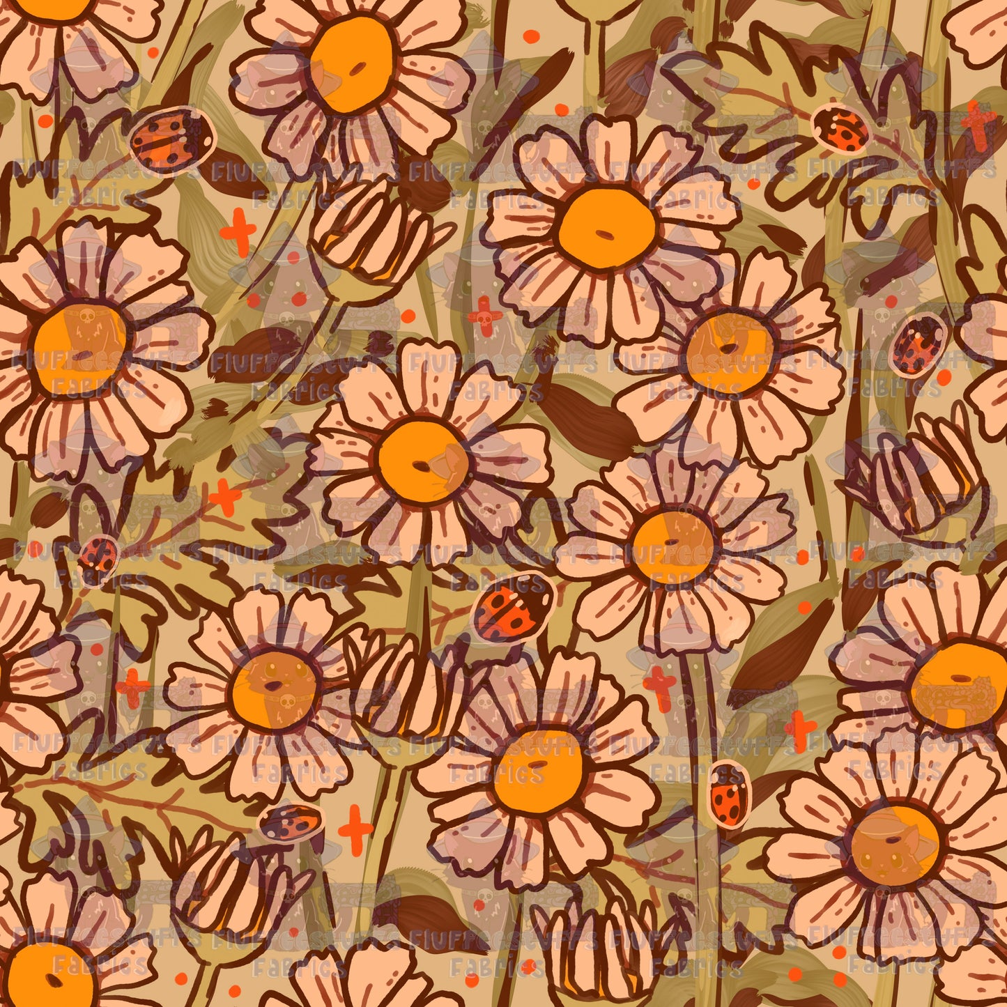 Vintage Daisy Garden A