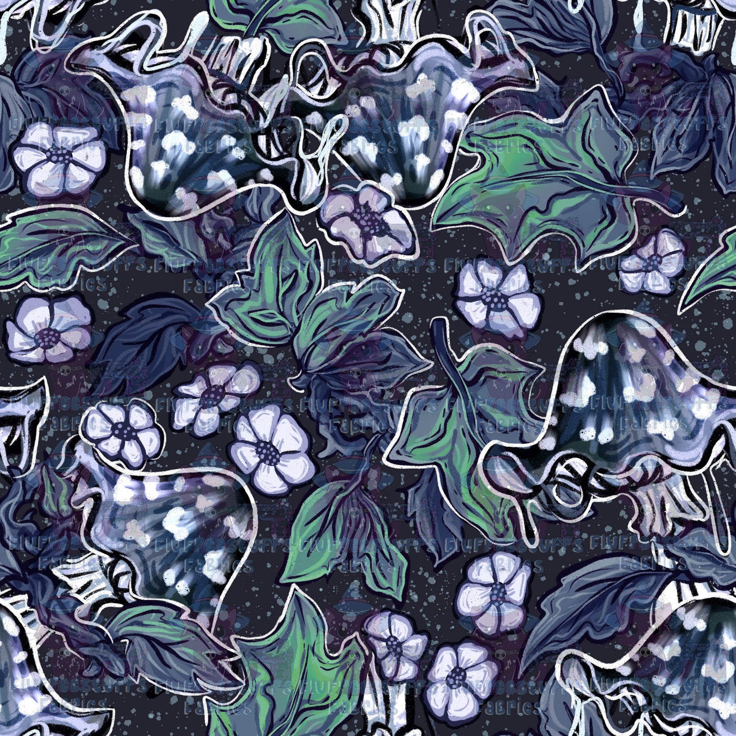 Vintage Mushrooms Inkcap A