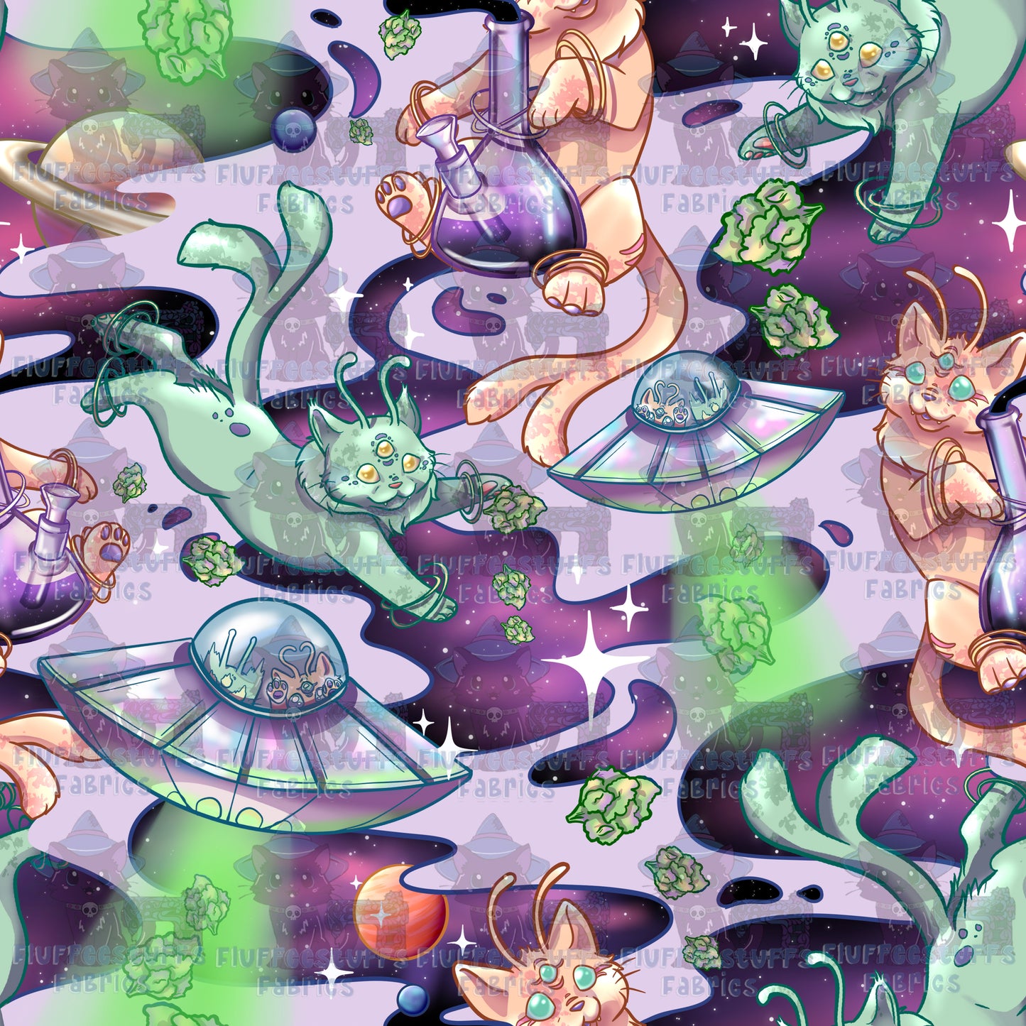 420 Alien Kitties Twilight