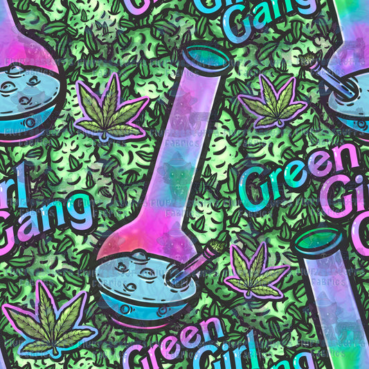 420 Green Girl Ganga Rainbow