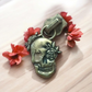 #5 Floral Skull Zipper Pulls