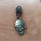 #5 Santa Skull Zipper Pulls