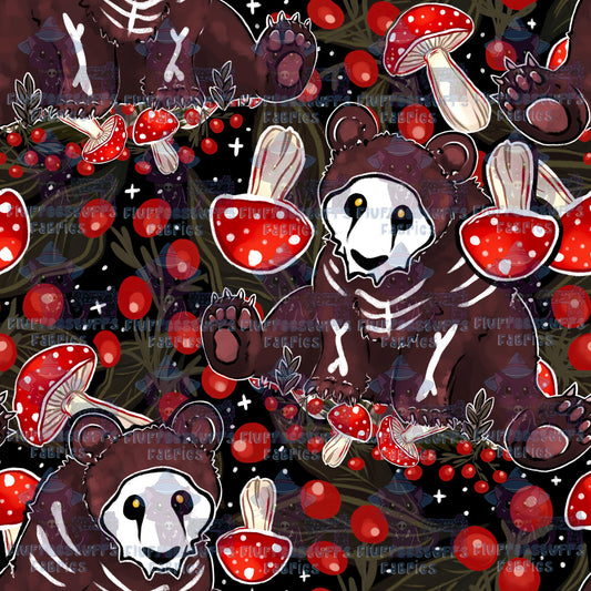 Bear Familiar Mushroom Mama