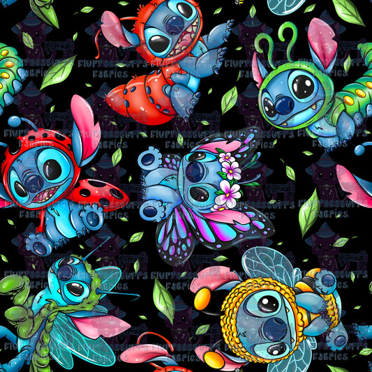 Blue Alien Bug Costumes