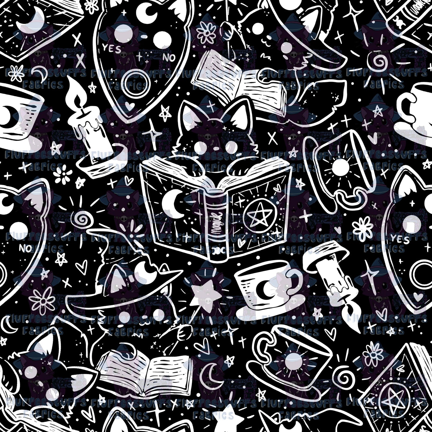 Book Witch Kitty Familiar