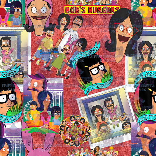 Burger Family Stickers