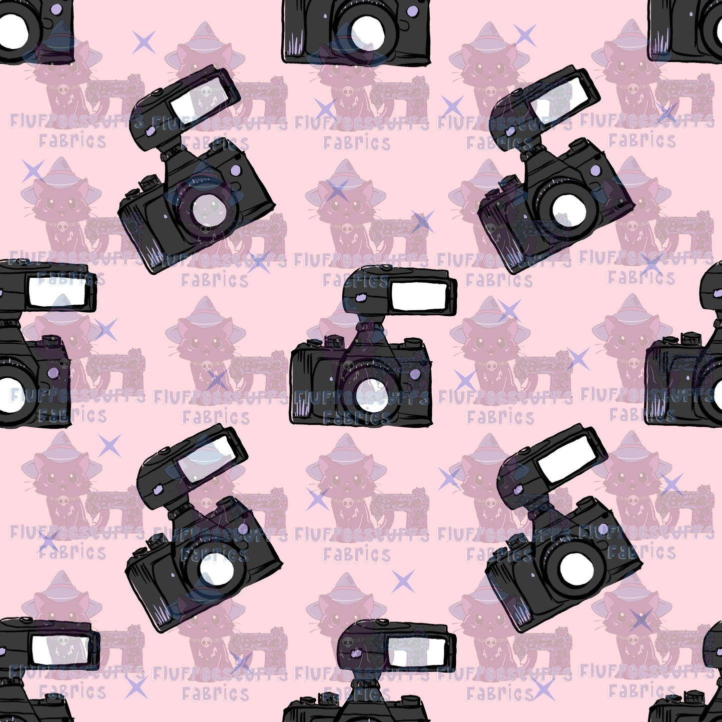 Camera Stack on Pink