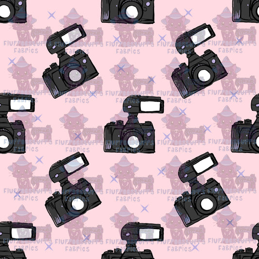 Camera Stack on Pink