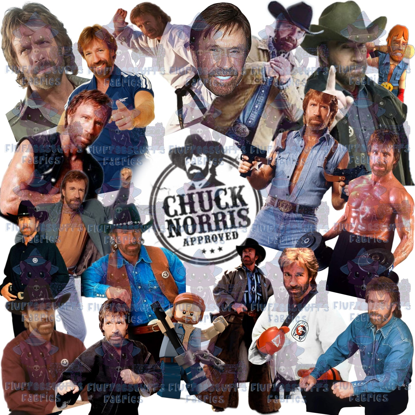 Chuck Norris Sticker Stack